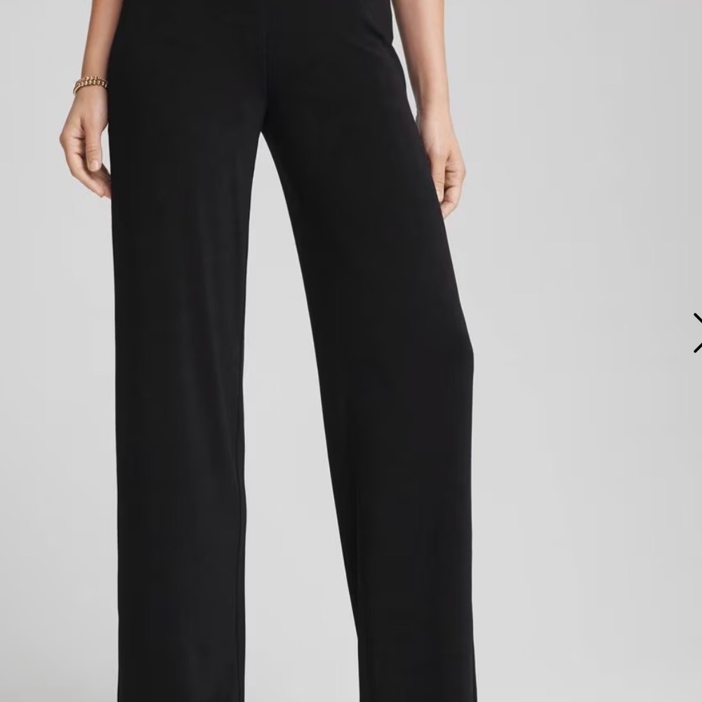 Chico's NWOT black travelers pants size 12 short - Picture 3 of 8